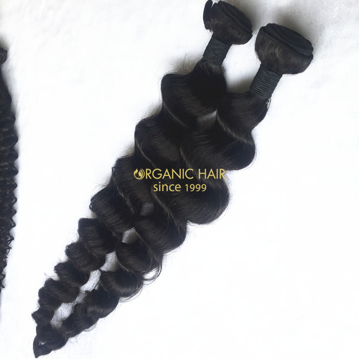 Long human hair extensions for short hair 